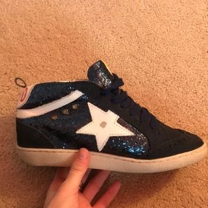 Navy Glitter Free Bird Sneakers Star